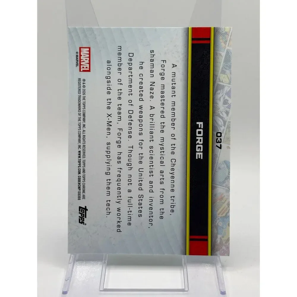 2026 Topps Chrome Marvel Comics Forge Aqua Refractor 63/199 SP
